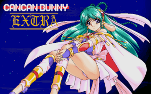 Can Can Bunny Extra DX title screen for PC FX